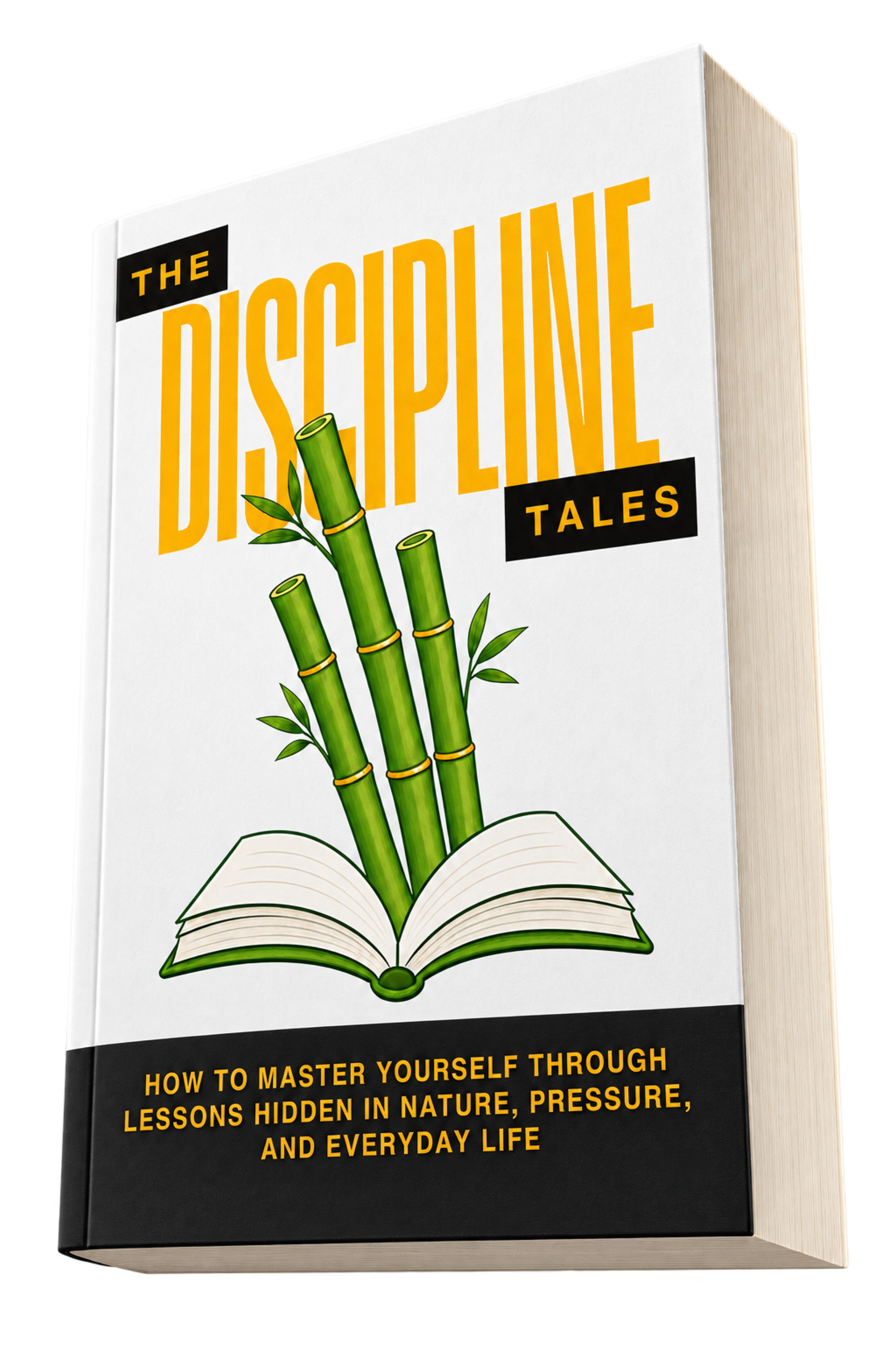 The Discipline Tales by Chance Gibbons shown as a powerful low-angle three-dimensional book